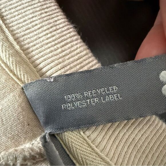 Sweaty Betty Sweatshirt Womens Sz 10 Beige Fleece Plush Long Sleeve Pullover - Picture 7 of 10